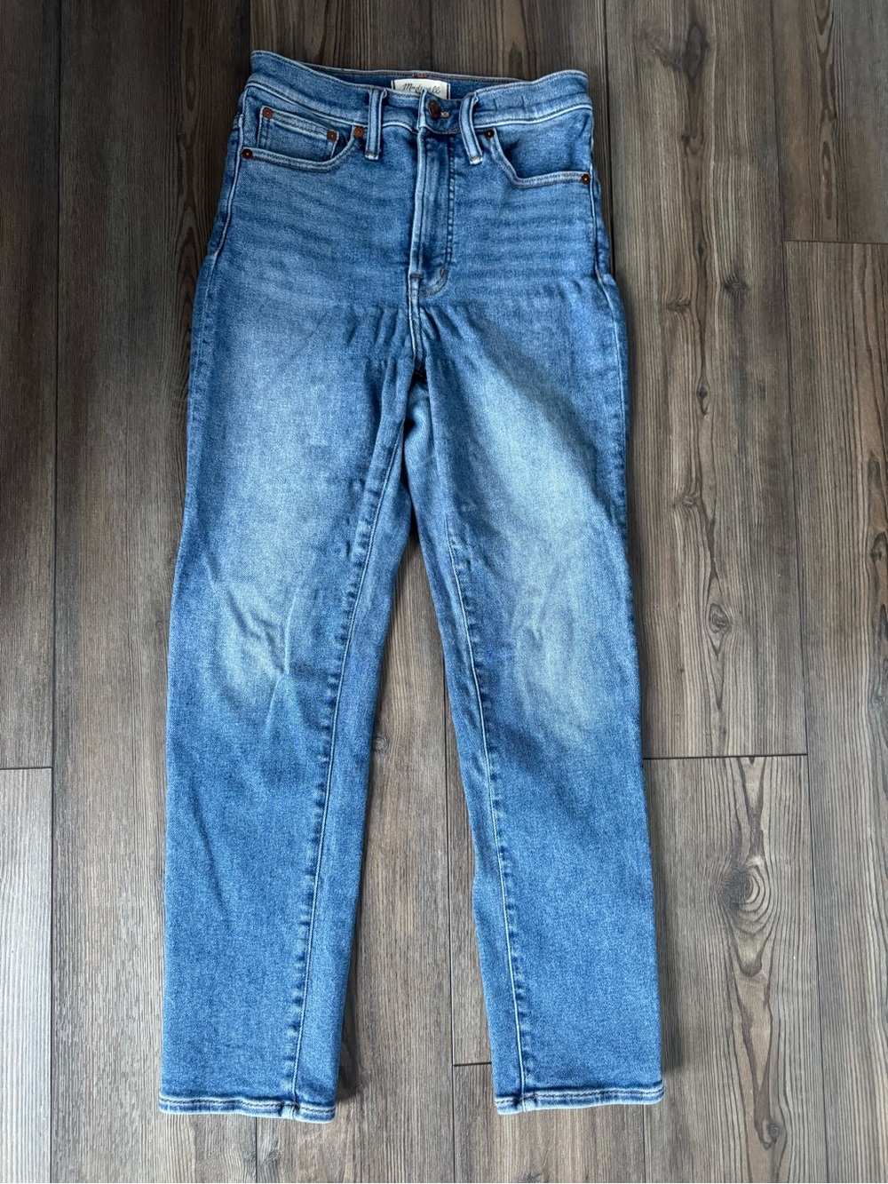 Madewell Women's the perfect vintage Straight-Leg Jeans — Medium Light Blue Wash